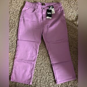 NWT-Lee Women's Lilac Jean Capris